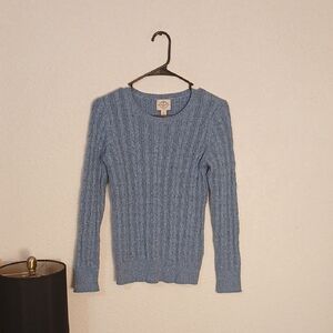 St. John's Bay Sky Blue Cable Knit Sweater